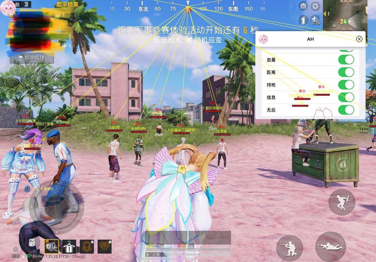 和平精英外挂【豌豆直装V1.0】漏打自瞄 喷子自喵 狙击枪自喵 全枪无死角漏打 追踪扫车打鸟
